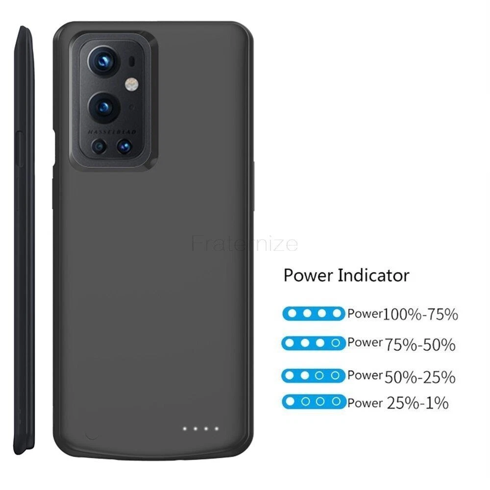 Slim OnePlus 9/9R/9 Pro Power Bank Charger Case with Extended Battery Life