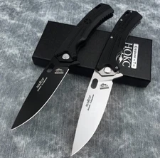 Russian HOKC NKVD EDC Tactical Folding D2 3.8" Blade Knife Camping Hunting Knife