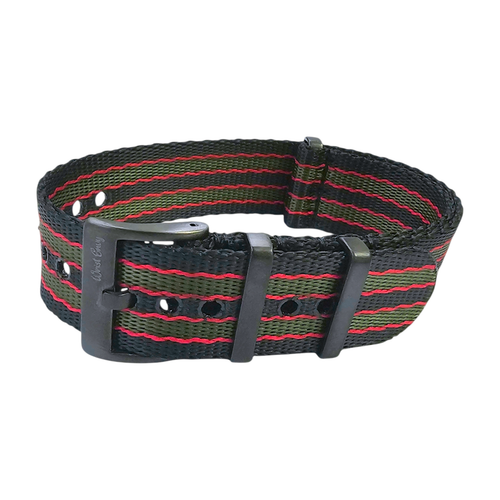 Nylon NATO Watch Strap Band Black Buckle Custom Made James Bond 007 20mm 22mm UK - Picture 32 of 38