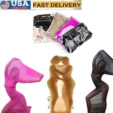 Double People Sexy Body Transparent Pantyhose...