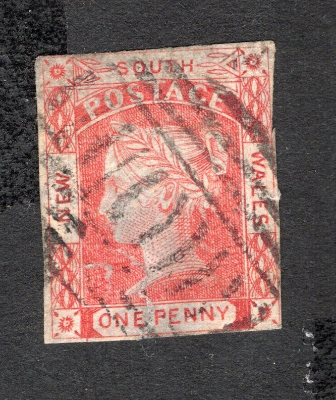 Australia New South Wales 1851 stamp SG#47 START15%ONLY used CV=196$
