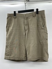 Columbia Mens Size 38 Tan Chino Cargo Shorts Lightweight Outdoor Omni Shield