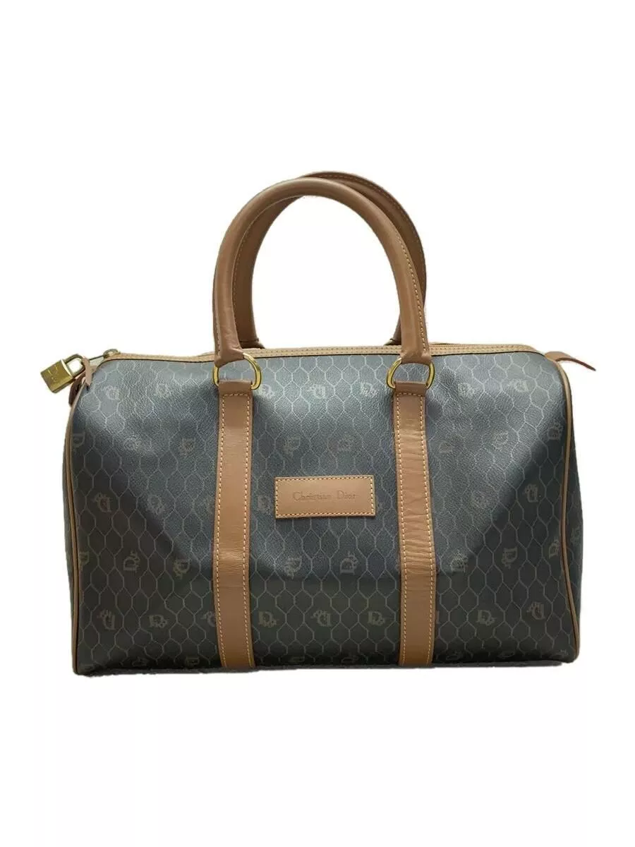 Sac Christian Dior Boston nid d'abeille PVC marron motif total occasion
