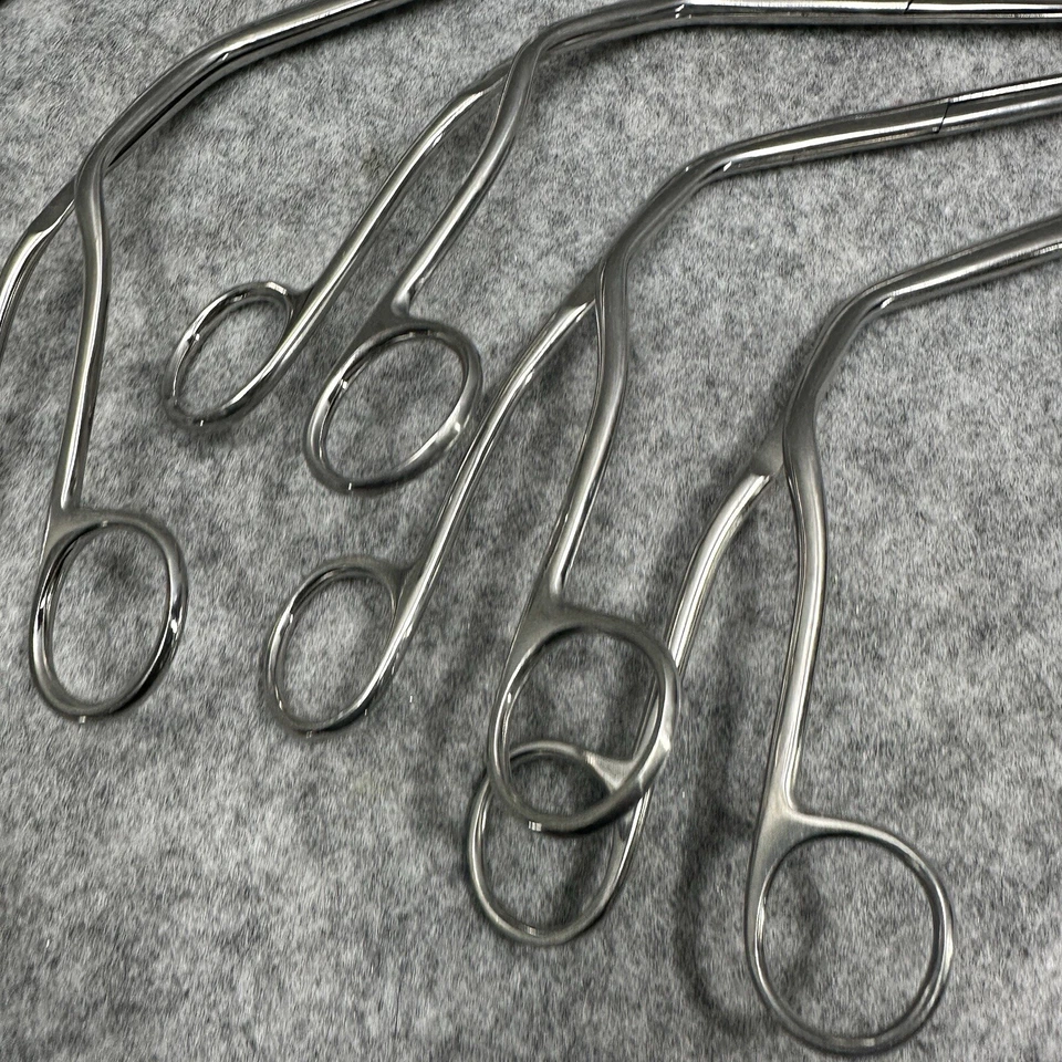 Magill Curved Bent Forceps Set of 5 Adult Size Anesthesia Surgical Instruments - Image 4 of 4