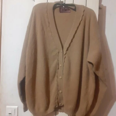 ANGORA Denny Tricot made in Italy gilet ou cardigan neuf (avec étiquette) marr - Photo 1/3