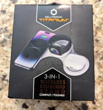 Celltronix Titanium 3-in-1 Wireless Charging Stand Foldable