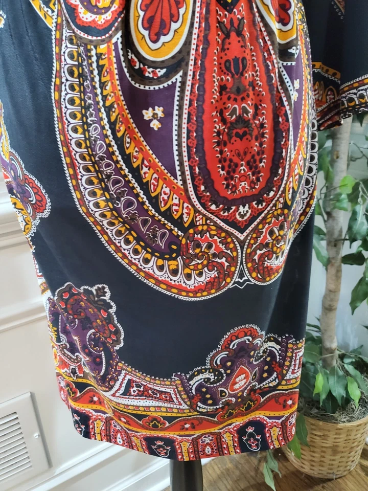 Vestido Cristinalove Negro Cachemira Poliéster Manga Larga Informal Hasta la Rodilla XL Foto 4 de 4