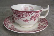 Wedgwood England Dinnerware Capital University Schenk Hall Cup Saucer Mulberry