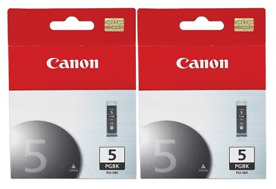 2PK GENUINE Canon PGI-5 Black Ink Cartridge for PIXMA iP3300 iP3500 iP4200 MP500