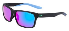 Occhiali da Sole Nike MAVERICK RGE M DC3295 MATTE BLACK/BLUE 59/15/145 uomo