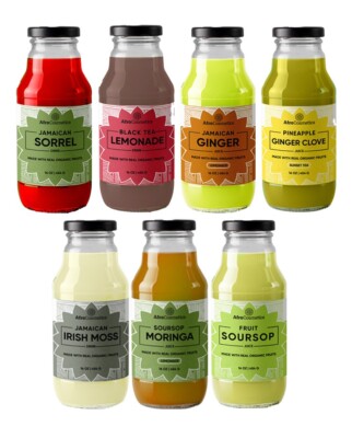 Real Organic Sea Moss Fruit Juice 16 oz Bottles