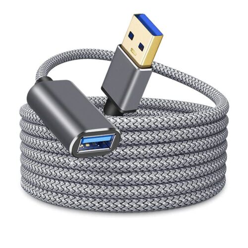 USB 3.0 Extension Cable Male to Female 5GB Data Transfer Braided Data Cable - Picture 1 of 11
