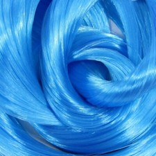 Nylon Doll Hair - Rainy Dream Blue for Rerooting Custom Dolls, Doll Rehair