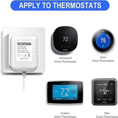 24 Volt Transformer, C Wire Adapter for Nest Honeywell Ecobee and Sensi Thermost - Picture 5 of 5