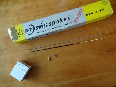 DT Swiss Speichen New Aero poliert 2.0x3.2x2.0   300 mm  95 Stck  Nippel Ms