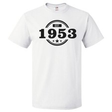 72nd Birthday Gift For 72 Year Old Established 1953 T Shirt