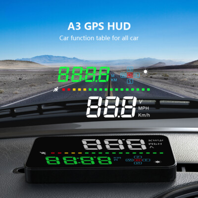 GPS HUD Auto Projector Speedometer Head Up Display Vehicle Speed Voltage Alarm