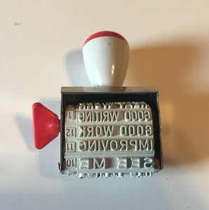 Vintage TRODAT Grading Ink STAMPER Teacher School Students