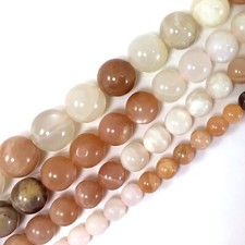 Grade AA Natural Colorful Sunstone Round Smooth Loose Bead 4mm 6mm 8mm 10mm 12mm