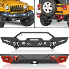 Rear Or Front Bumper With 4.75-ton D-rings For 2007-2018 Jeep Wrangler JK JKU
