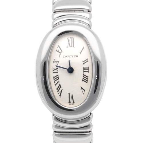 CARTIER mini begnoire Watches W15189L2 K18 white gold Manufacturer repaired used
