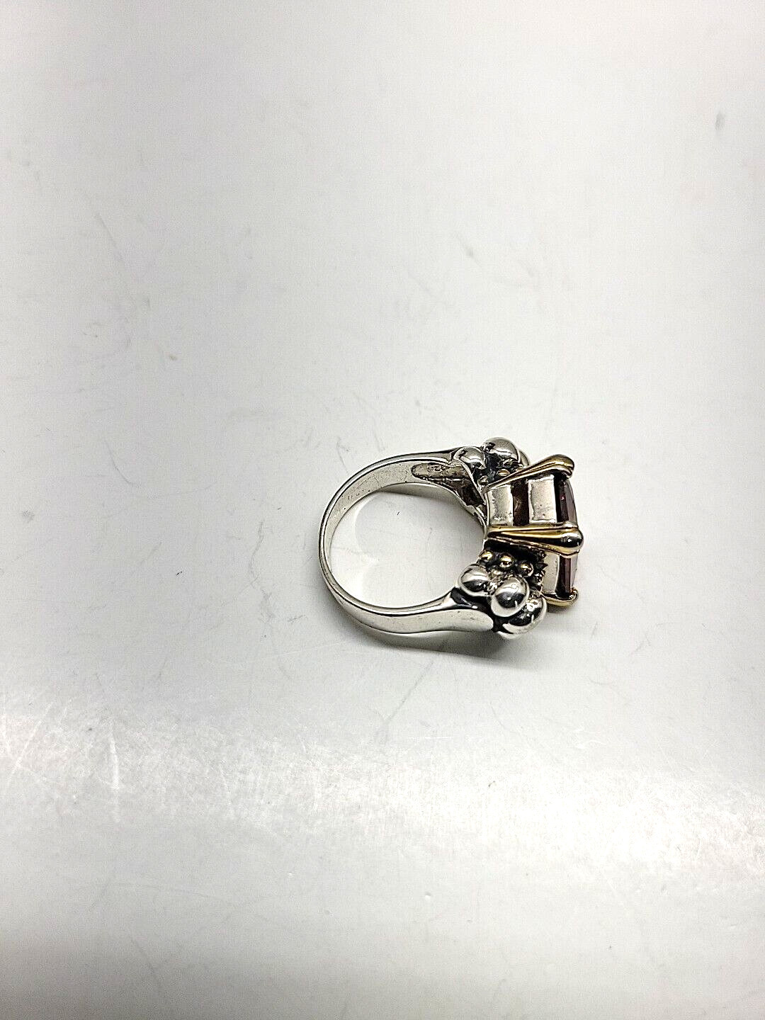 Ladies 925 sterling large ruby /garnet gemstone R… - image 8