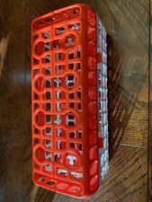 OXO TOT Dishwasher Basket for Bottle Parts  Accessories Orange and White Used