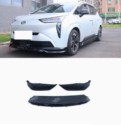 ABS Primer Car Front Bumper Lip Spoiler Splitter 1Set For 2021-2024 Aion Y SUV