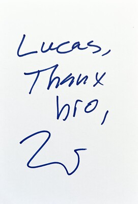 Ken Jeong Signed In Person 4x6 Index Card In Top Loader - Authentic