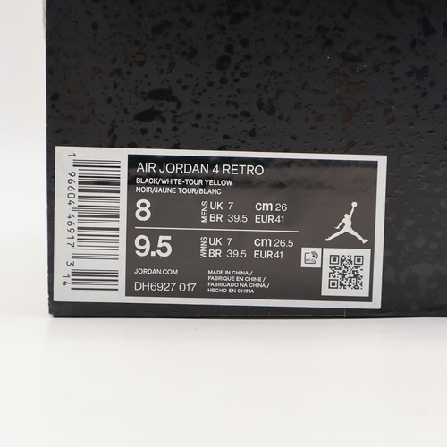 DH6927-017 Nike Air Jordan 4 Retro Thunder Lightning Black Tour Yellow Gold - Bild 9 von 10