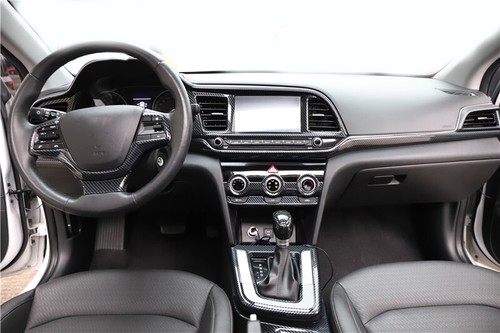 For Hyundai Elantra 2017-2020 Carbon Fiber Central AC Button Control Cover Trim - Picture 6 of 9