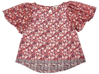 lucky brand red blouse