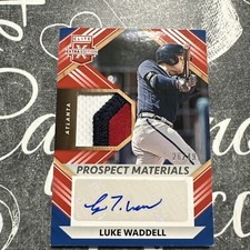 2022 Elite Extra Edition Prospect Materials Signatures Red /49 Luke Waddell Auto