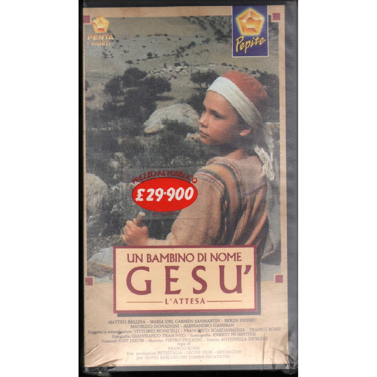Un Bambino Di Nome Gesù, L'Attesa VHS Franco Rossi Univideo - 1300204 Sealed