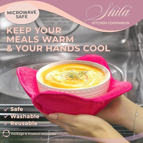 kitchen Bowl Snuggies, Multicolor Set 5 Microwave-Safe Hot Bowl Holders home - Picture 2 of 6