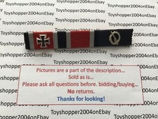 German WW2 1957 Army Veteran Bundeswehr Ribbon Bar Iron Cross Infantry Assault