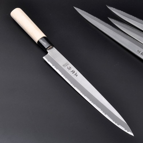 Japanese Style Sashimi Knife 27cm Steel Sushi Raw Fish Slicing Tuna Salmon Cut eBay