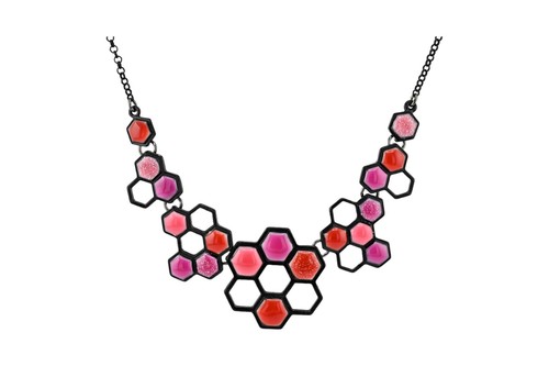 Collier Fantaisie à Franges Avec Chaîne Et Rose - Marque Ikita - Neuf Avec étiquettes - Style Bohème
