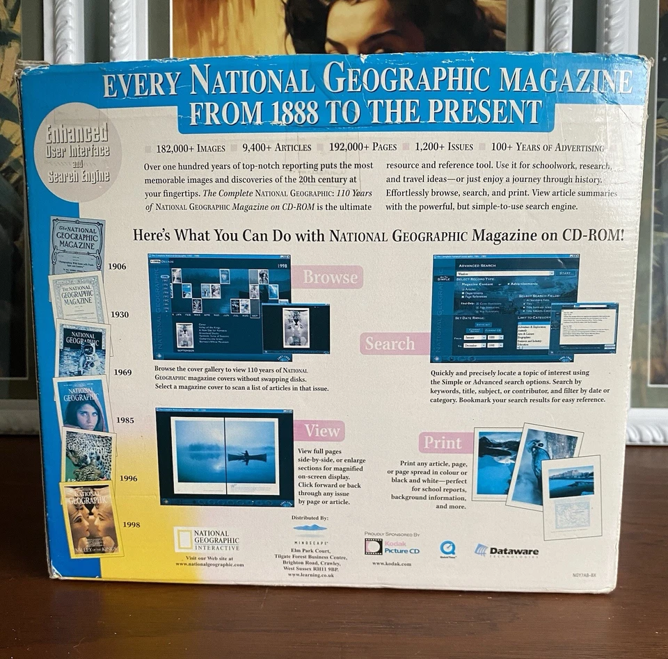 National Geographic Magazine• 110 Years on 31 CD-ROM Set•Some Inserts•Historic - Image 3 of 4