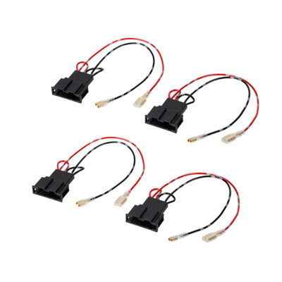 4-Pin Speaker Wire Harness Adapter Plug Fit VW CC Passat Polo Golf Beetle Jetta