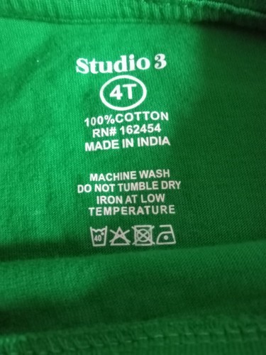 Funny GOAT Shirt For Boys/ Conversation Hearts- Green Graphic T-Size 4T - Picture 4 of 4