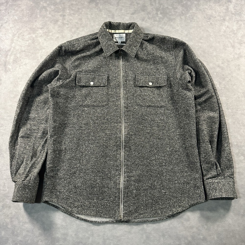 Norse Projects Mens Medium Overshirt in Brushed Noise Fabric Made in Romania
