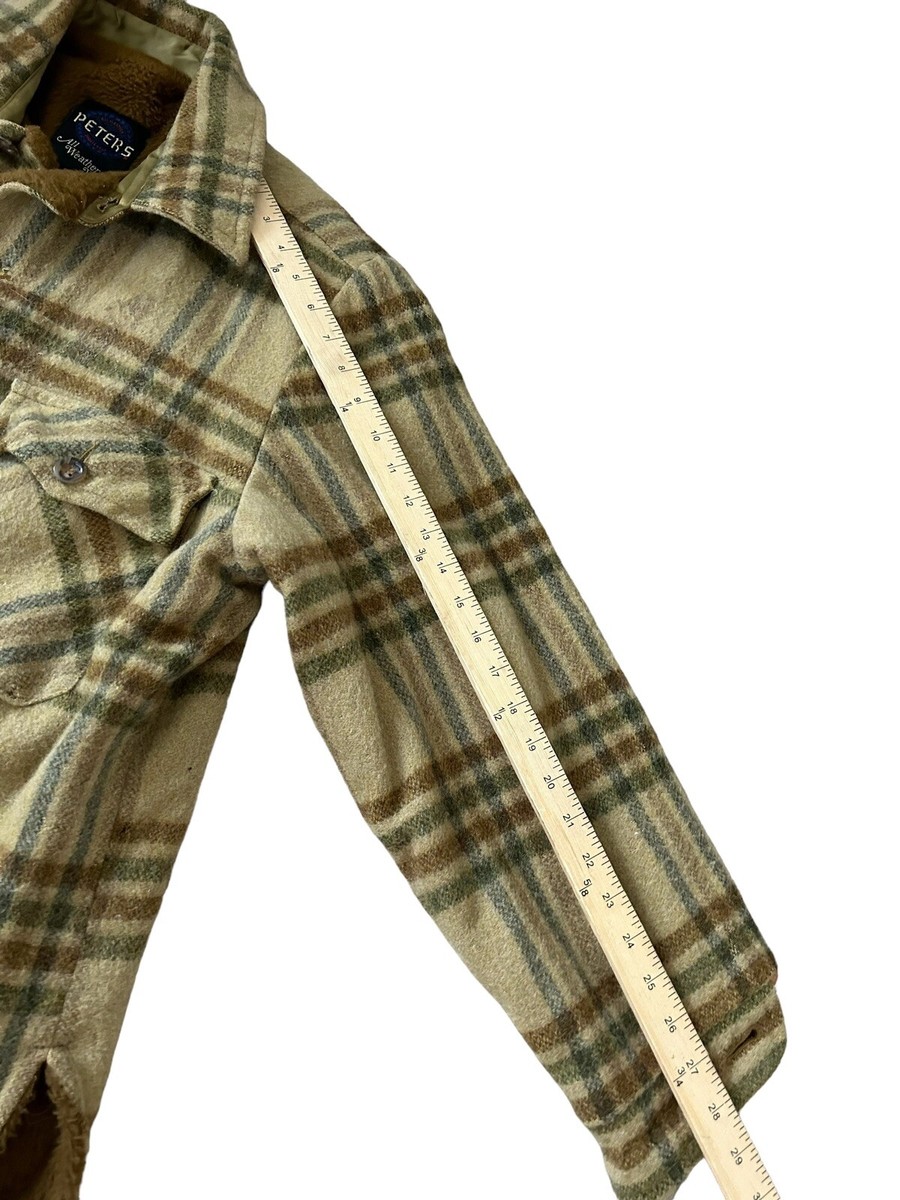 Vintage 50s 60s Peters Plaid Wool Flannel Jacket Mod Atomic Vintage 50s 60s Peters Plaid Wool Flannel Jacket Mod Atomic