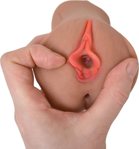 Schmatzende Taschenmuschi 3 in 1 (Mund + Vagina + Anal) Masturbator Sexspielzeug - Picture 3 of 9