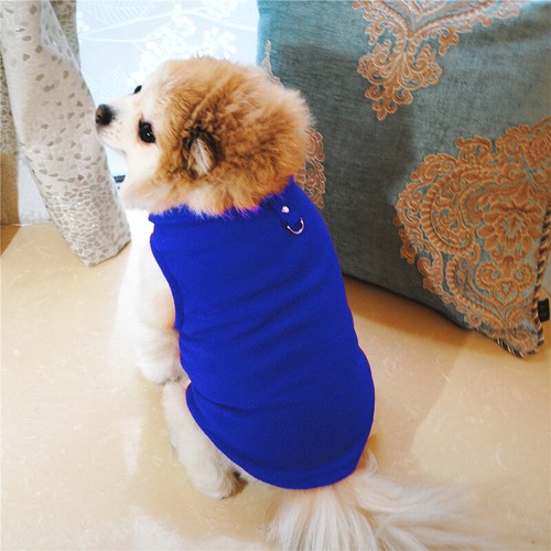Small Pet Dog Warm Fleece Vest Clothes Coat Puppy Shirt Sweater Winter Apparel - Picture 6 of 27