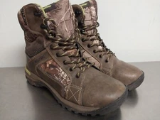 Wolverine Camo Leather Hunting Workwear High Top Boots Men's 9M  #W30118