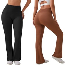 Women  s Flare Yoga Pants High Waist Flared Leggings Gym Workout Pants Leggings