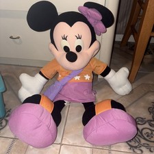 Disney Mattel Jumbo Minnie Mouse 2000 Fisher Price Plush Stuffed Animal 25"