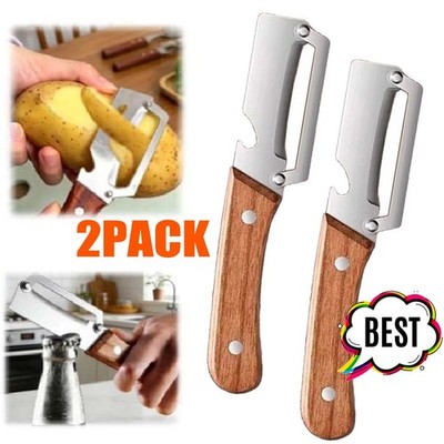 2PCS 2 in 1 Multi-Functional Vegetable Peeler for Kitchen Stainless Steel Peeler