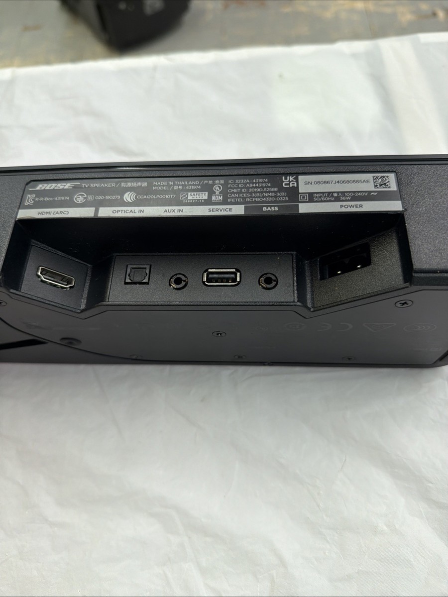 Bose 431974 TV Speaker Bluetooth Soundbar Black | eBay
